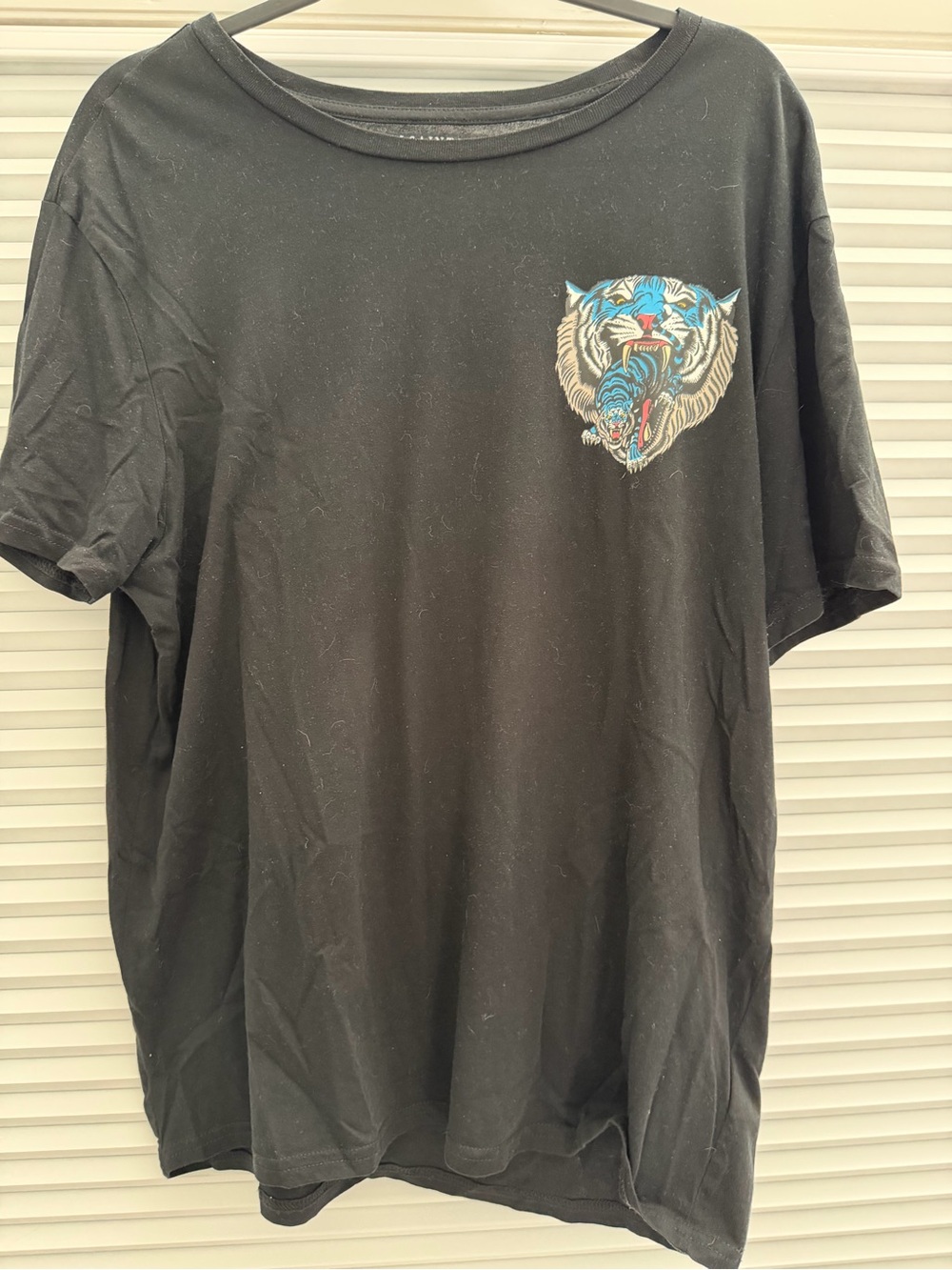 Black All Saints Graphic Tiger T‑Shirt
